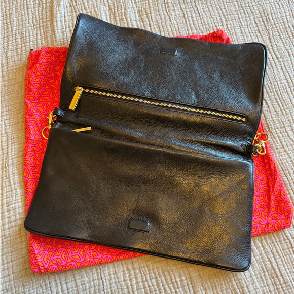 Tory Burch Bombé Reva Clutch in Black - Picture 3 of 10